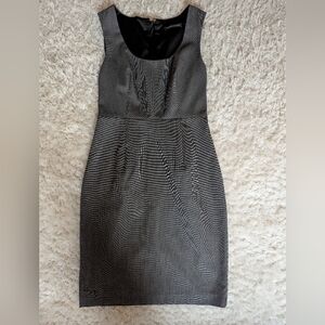 Express Black and Gray Midi Dress